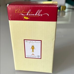 Christmas Krinkles Mini Golden Ornament